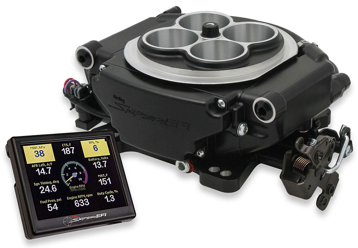 HOLLEY Black Finish With Handheld EFI Monitor Holley Sniper EFI Self-Tuning Kit HO550-511 SR