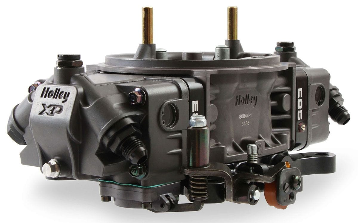 Holley Hardcore Grey with Black Billet Metering Blocks & Base Plates Holley 650cfm Ultra XP Aluminium E85 Carburettor HO0-80842HBX SR