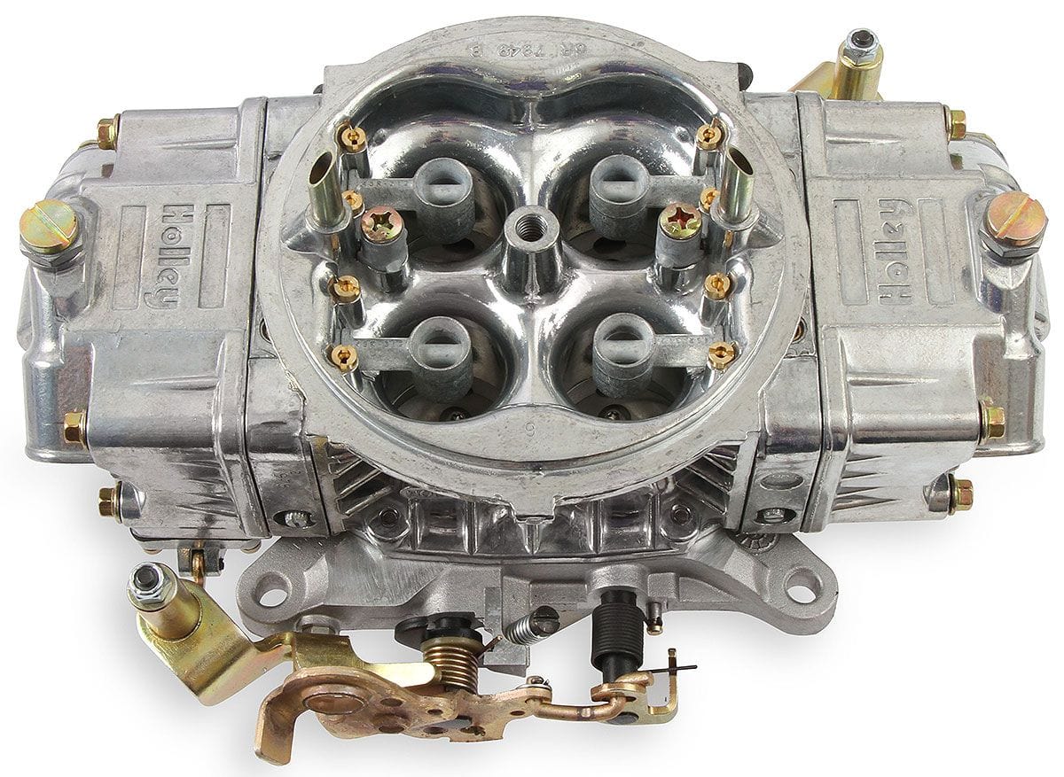HOLLEY Mechanical Secondaries. Manual Choke Holley 600 CFM 4-Barrel Blower Carburettor - Shiny Finish HO0-80575S SR