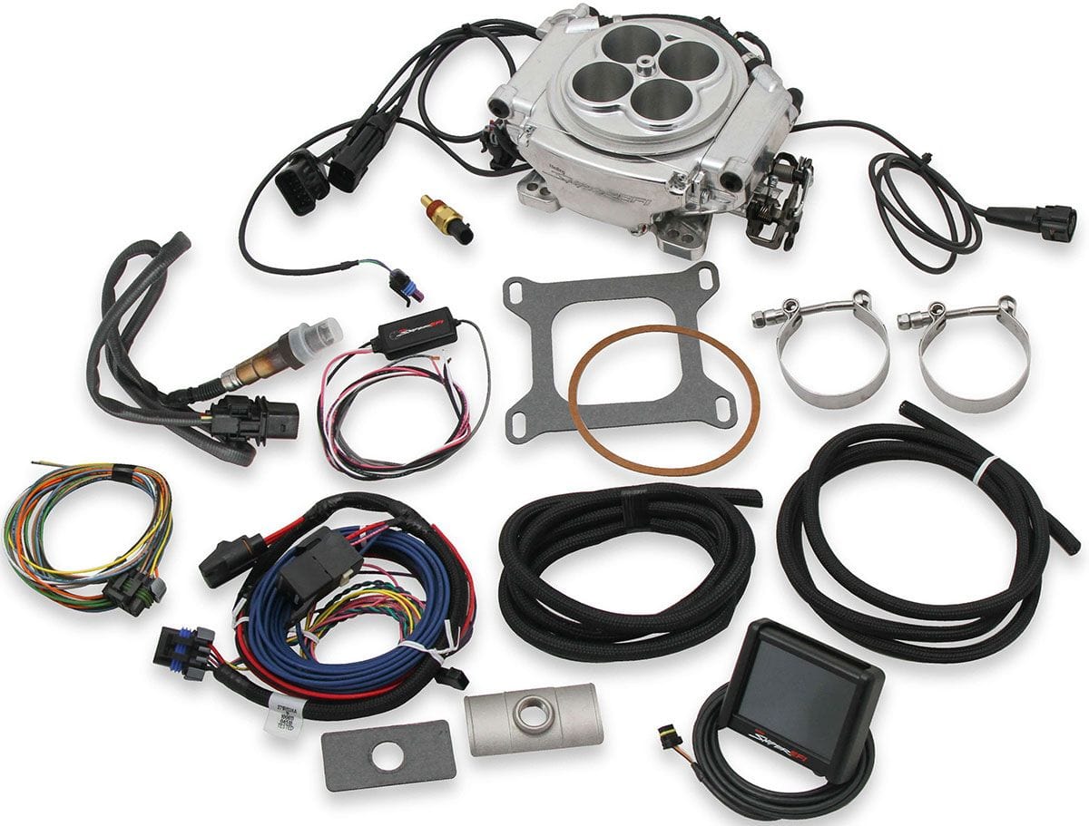 HOLLEY Shinny Finish With Handheld EFI Monitor Holley Sniper EFI Self-Tuning Kit HO550-510 SR