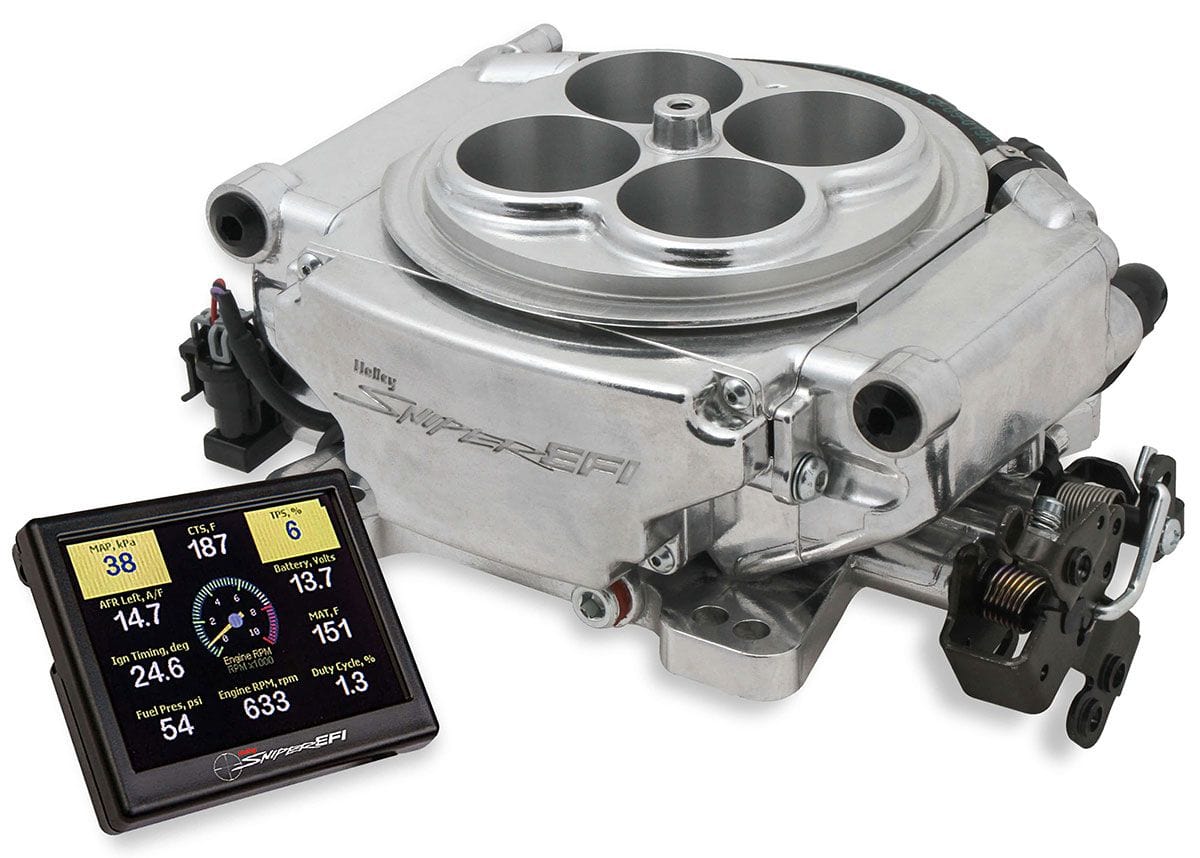 HOLLEY Shinny Finish With Handheld EFI Monitor Holley Sniper EFI Self-Tuning Kit HO550-510 SR