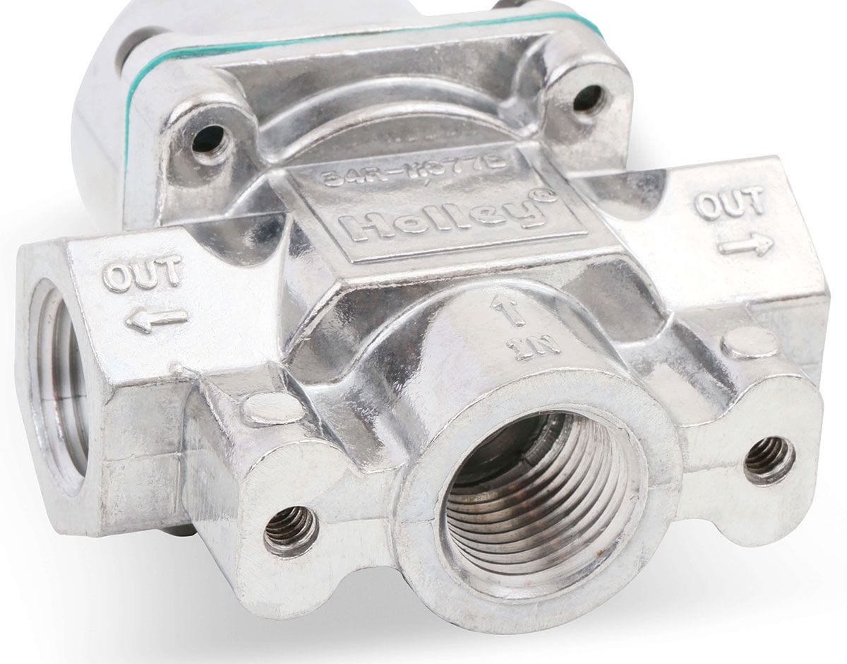 HOLLEY Suit Carburettor application, Adjustable From 4.5 Psi to 9 psi, Alcoh Holley Holley 2-Port Fuel Regulator HO12-704 SR