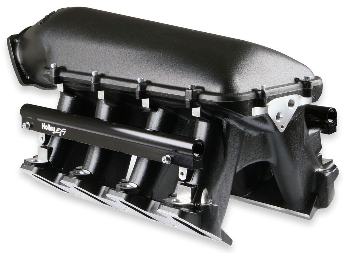 HOLLEY Suit Single GM LS 102mm Throttle Bod Holley LS1/LS2/LS6 Hi-Ram Intake Manifold - Black HO300-123BK SR