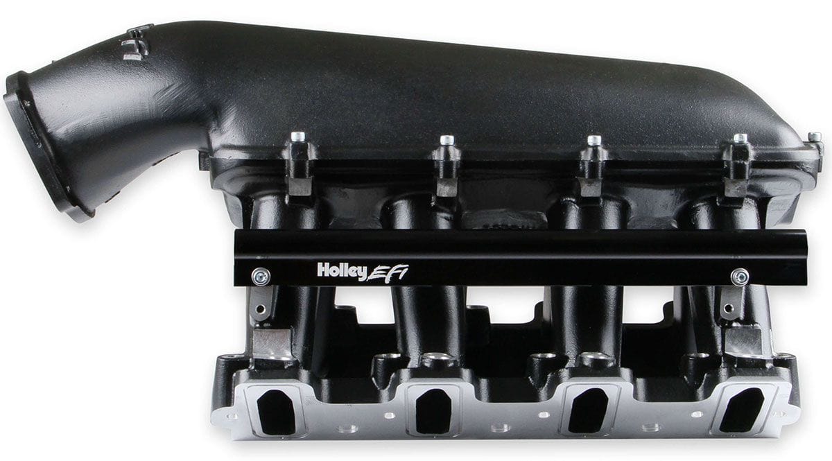 HOLLEY Suit Single GM LS 92mm Throttle Bod Holley LS1/LS2/LS6 Hi-Ram Intake Manifold - Black HO300-122BK SR