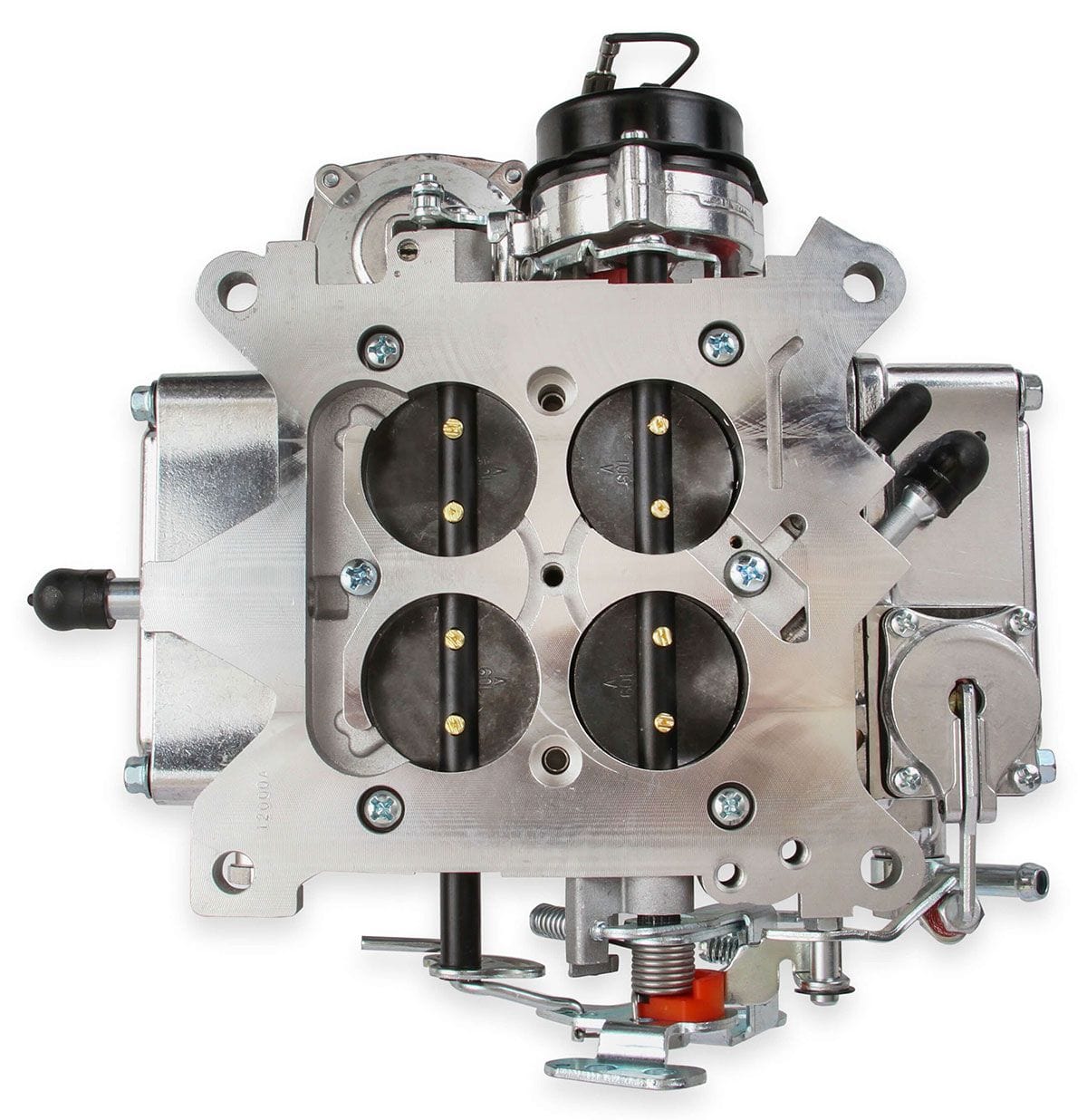 HOLLEY Vacuum Secondary. Electric Choke, 4160 Series Holley 600 CFM 4-Barrel Street Carburettor - Shiny Finish HO0-80457S SR