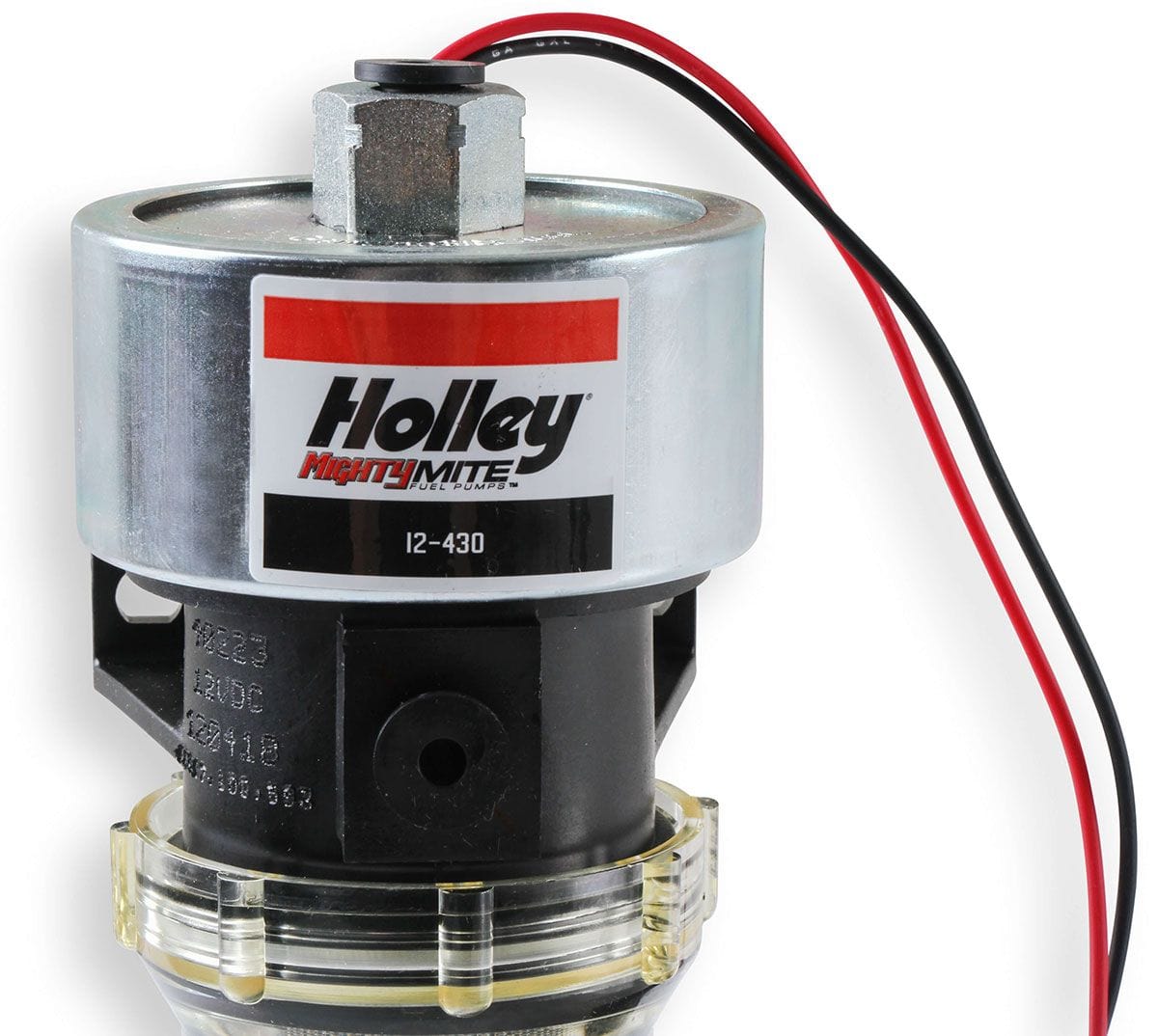 HOLLEY With Filter, 33 GPH, 9-11 PSI Holley Mighty Mite Electric Fuel Pump HO12-430 SR