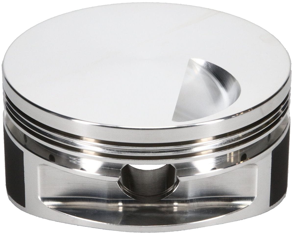 JE Big Block Chevy 565, 4.600" bore, 6.535" rod length, -3.0cc dome volu JE Pistons Big Block Flat Top Forged Piston - Standard/Tall Deck Block J281959 SR