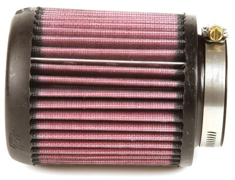 K&N 4 in (102 mm) H x 4.75 in (121 mm) OD - KNRX-4040-1 K&N K&N X-Stream Universal Clamp On Filter Fits 2.438 in (62 mm) KNRX-4040-1 SR