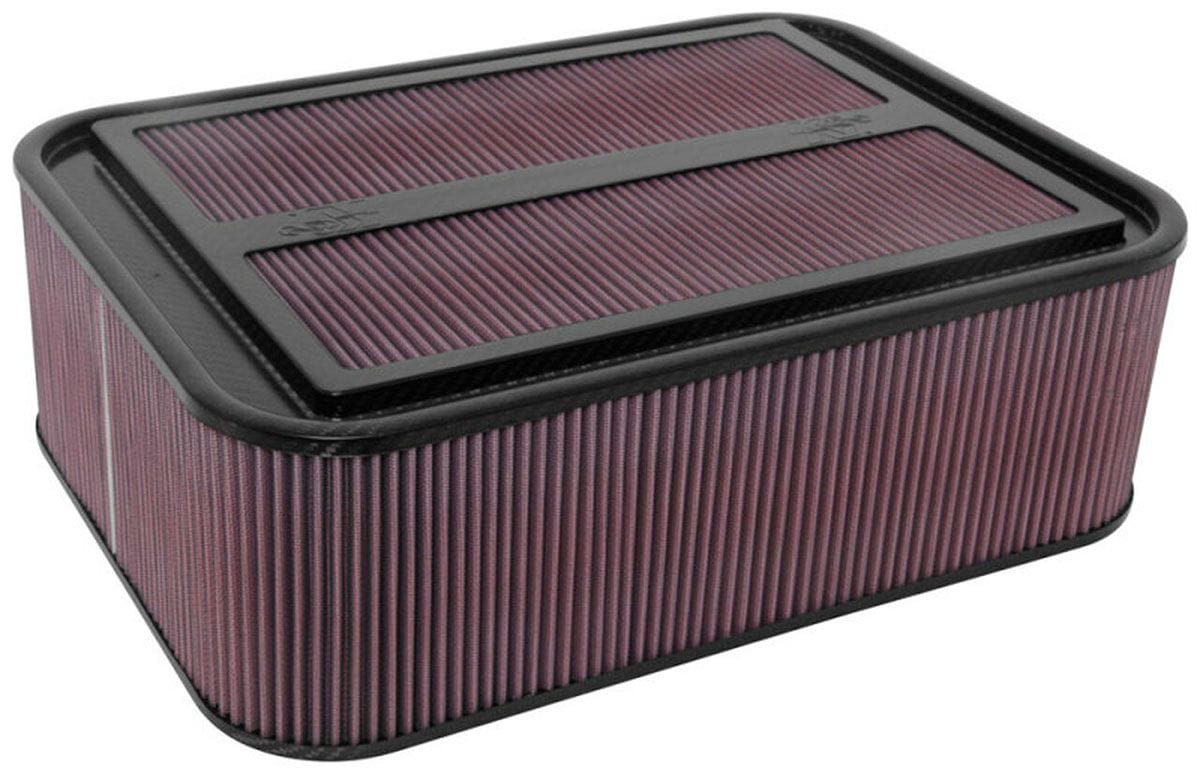 K&N 6" Tall Filter, Carbon Fibre With Blank Base & Rubber Inserts - KN100-8567 K&N K&N Large Sprintcar Airbox Assembly KN100-8567 SR