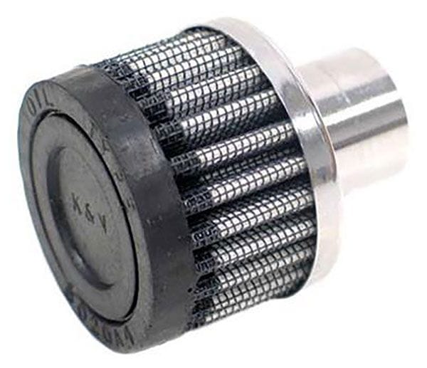 K&N With 1" (25mm) Tube - KN62-1040 K&N K&N Push-In Vent Filter 2 OD x 1-1/2 H KN62-1040 SR