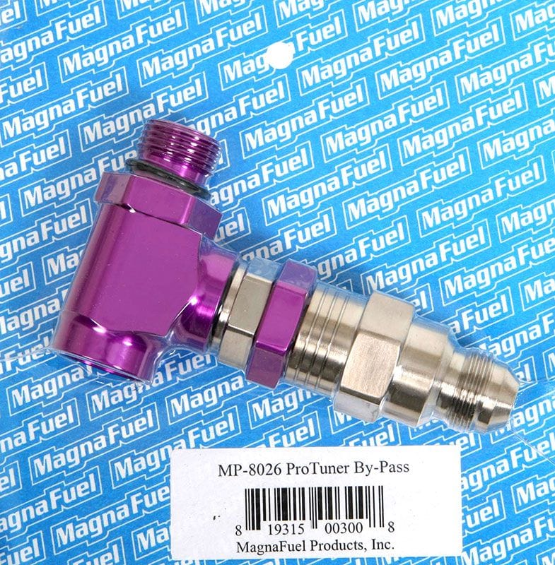 MAGNAFUEL Suit Carburetted Application With -8AN inlet/Outlet, 18-35 PSI MagnaFuel Adjustable In-Line Fuel Pump Bypass WIMP8026 SR