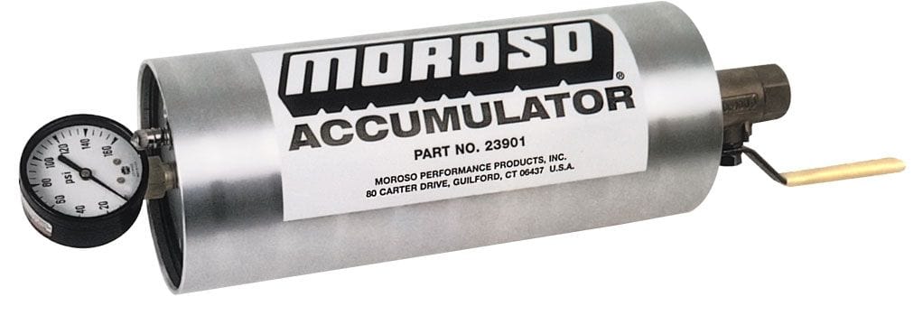 MOROSO 1.4Ltr Capacity, 10" x 4-1/4" Cylinder Moroso Oil Accumulator MO23901 SR