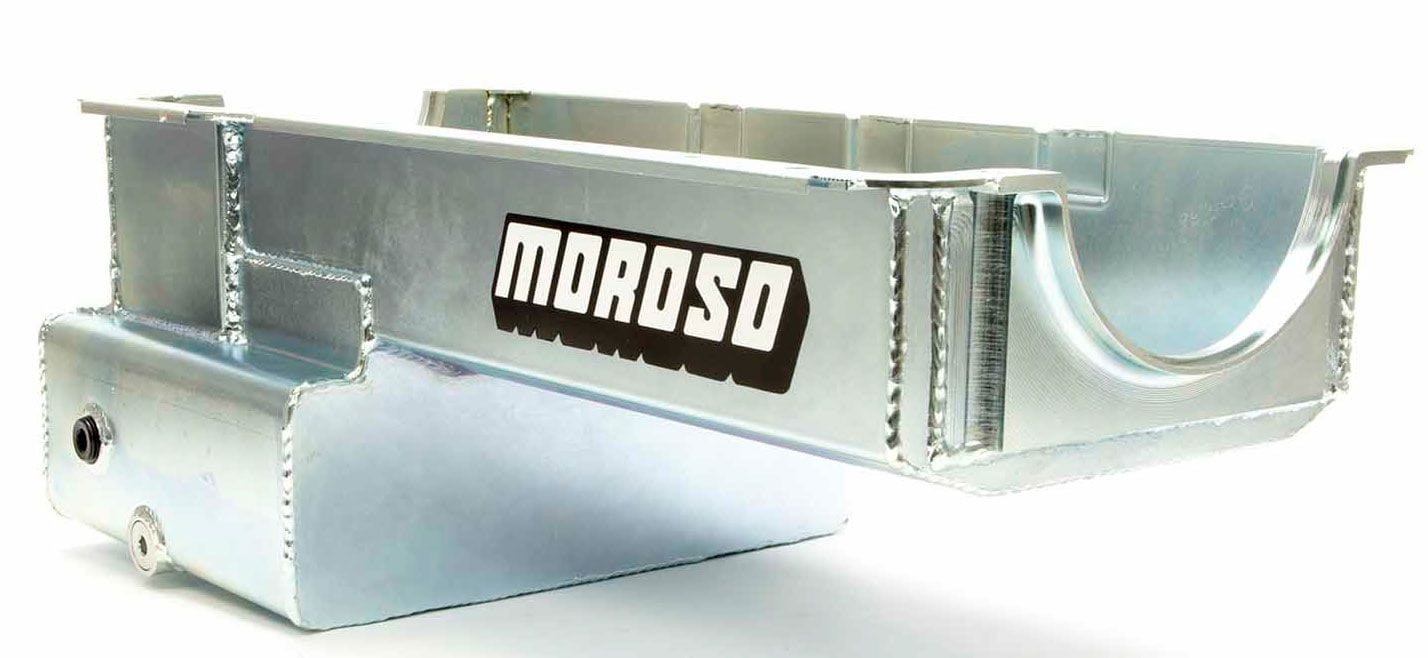 MOROSO Suit SB Ford 351W With 4-Bolt Block F & R Caps, Dart & Ford Racing Bl Moroso Wet Sump Oil Pan, Steel, 8" Deep, 6.6L MO20536 SR
