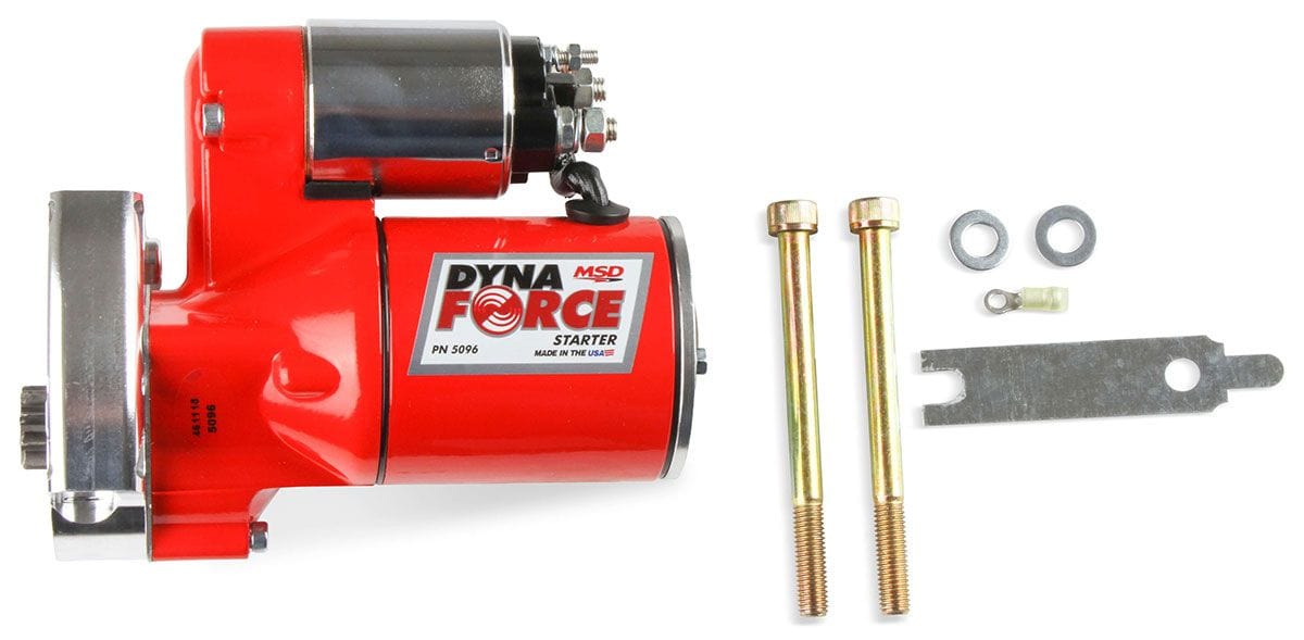 MSD 3.4hp Red Powder-coat, Suit Chevy LS1-LS7 MSD DynaForce Starter Motor MSD5096 SR
