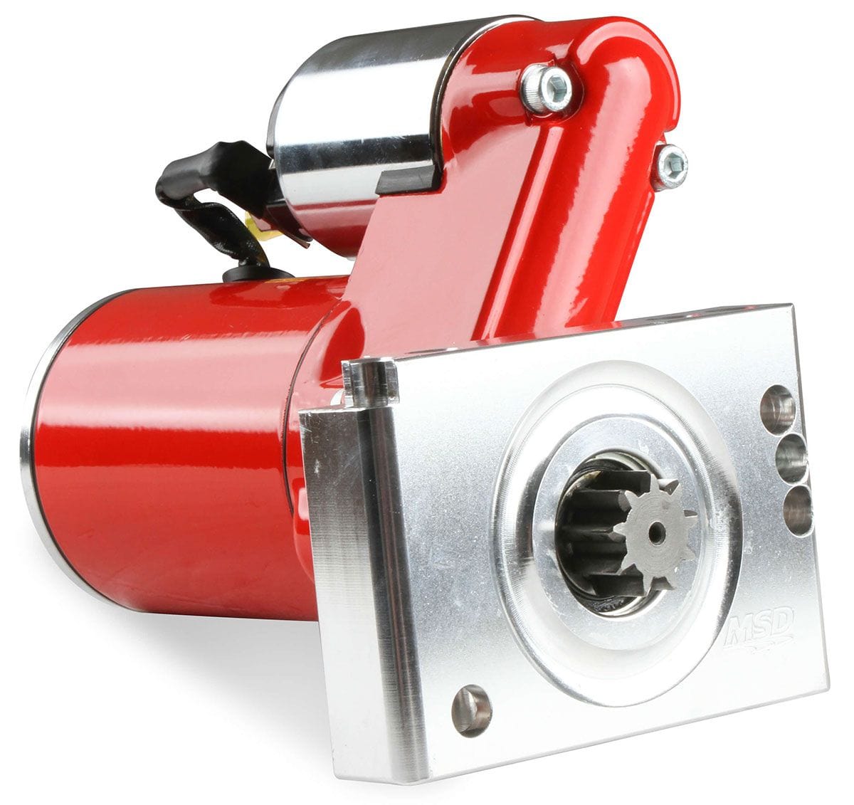 MSD 3hp Mini, Red Powder-coat, Suit Chevy Small/Big Block, Inline Bolt Mo MSD DynaForce Starter Motor MSD5095 SR