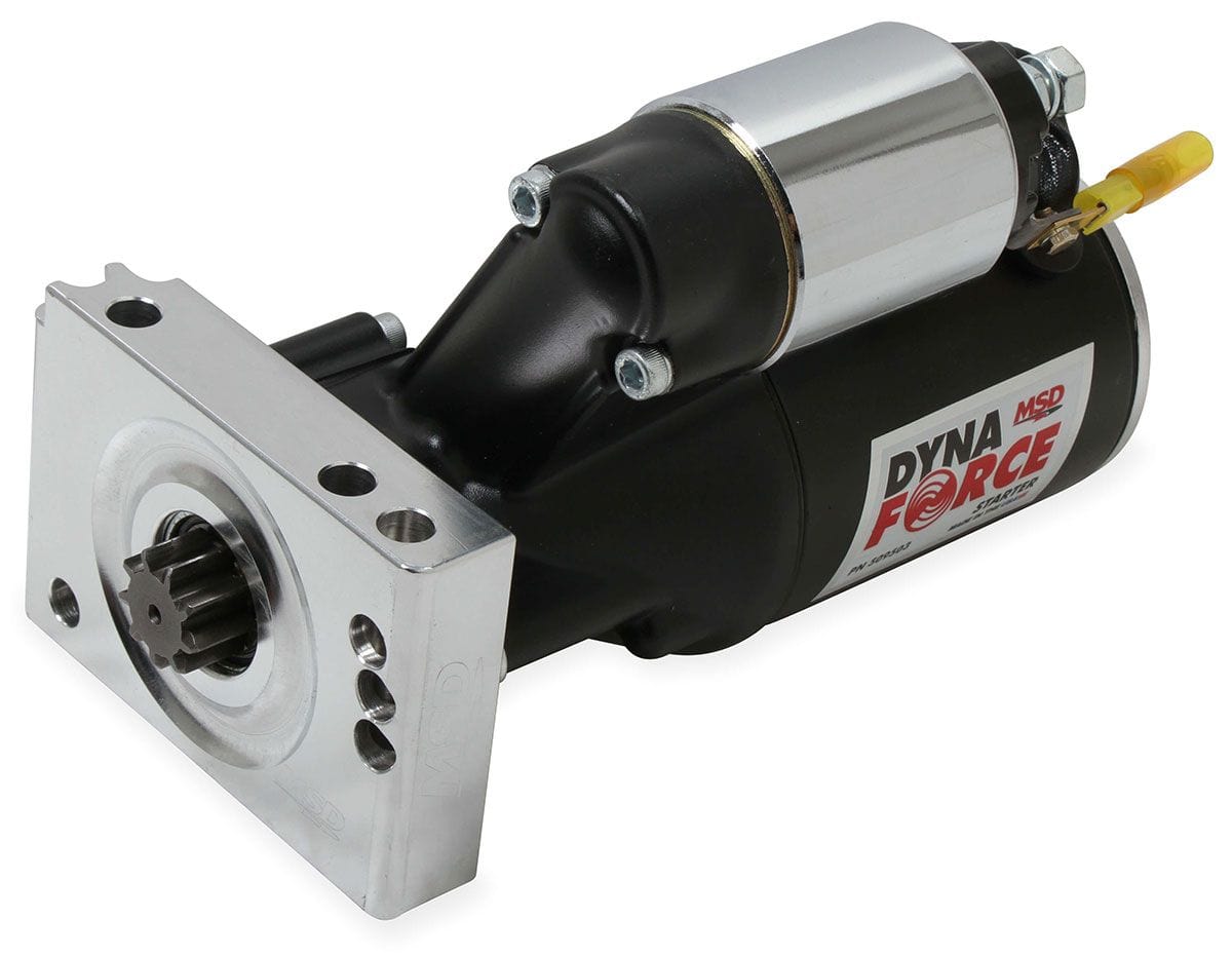 MSD 3hp Mini, Red Powder-coat, Suit Chevy Small/Big Block, Inline Bolt Mo MSD DynaForce Starter Motor MSD5095 SR