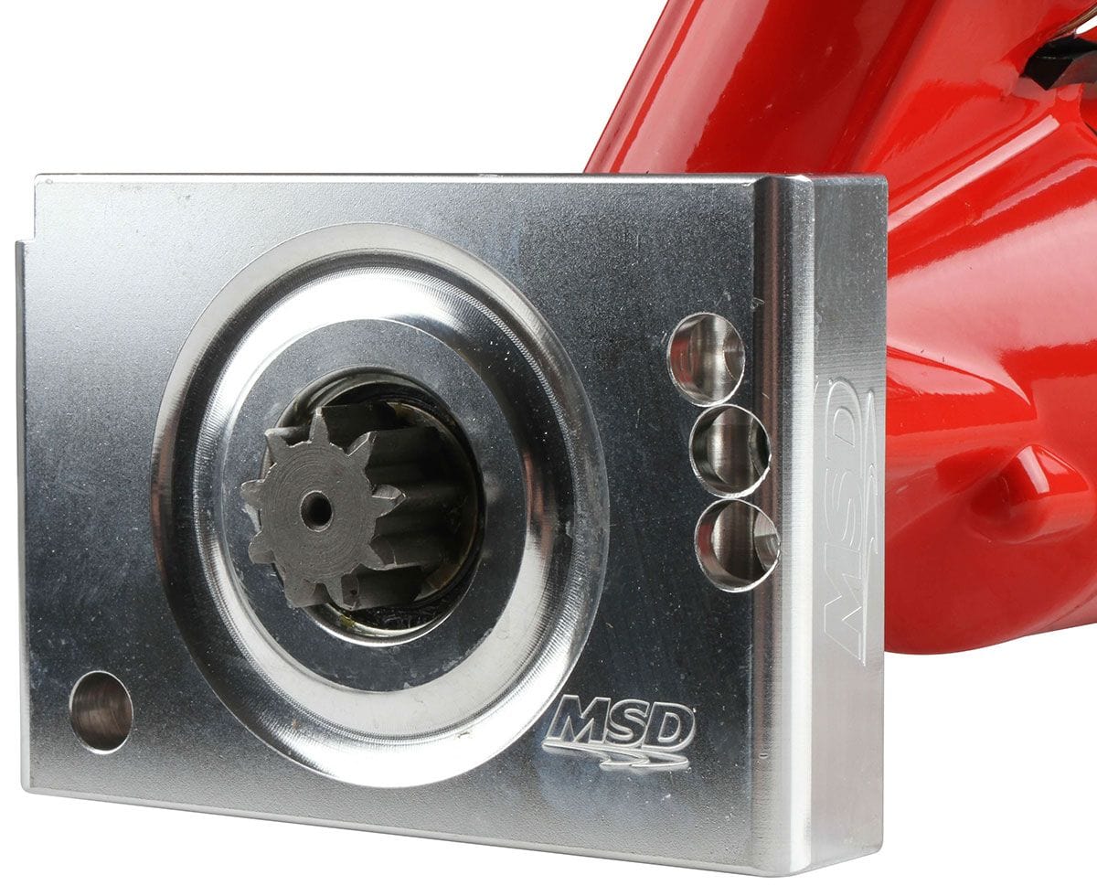 MSD 3hp Mini, Red Powder-coat, Suit Chevy Small/Big Block, Inline Bolt Mo MSD DynaForce Starter Motor MSD5095 SR