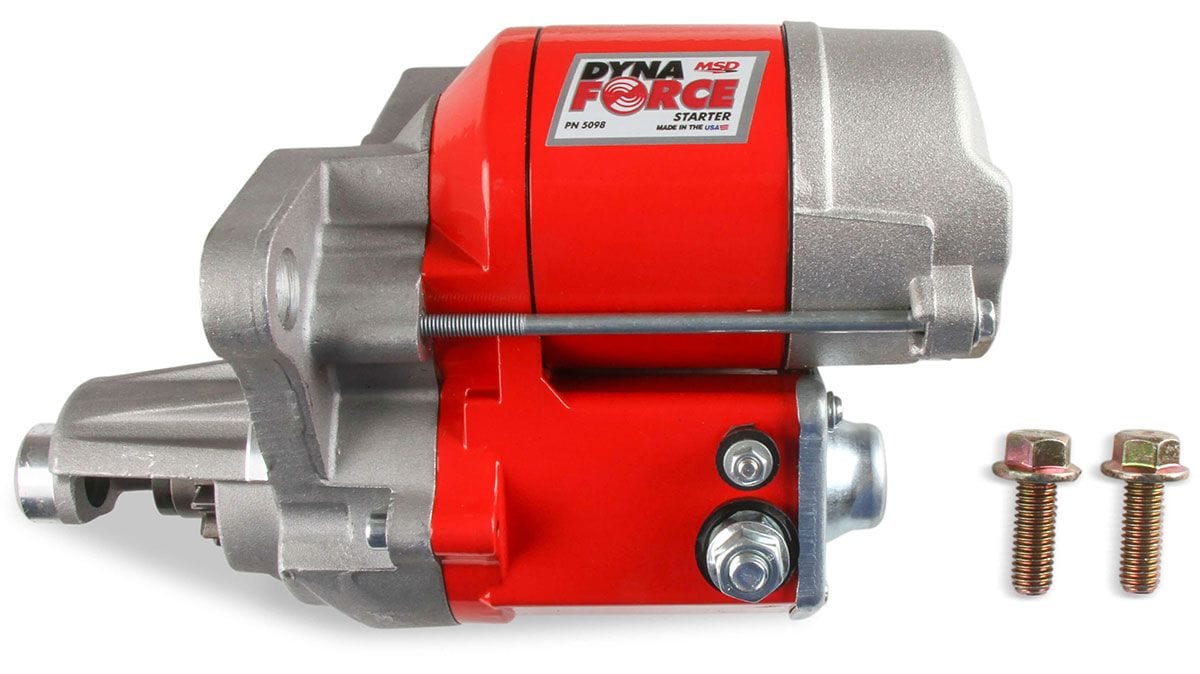 MSD 3hp Mini, Red Powder-coat, Suit Chrysler 273-440 MSD DynaForce Starter Motor MSD5098 SR