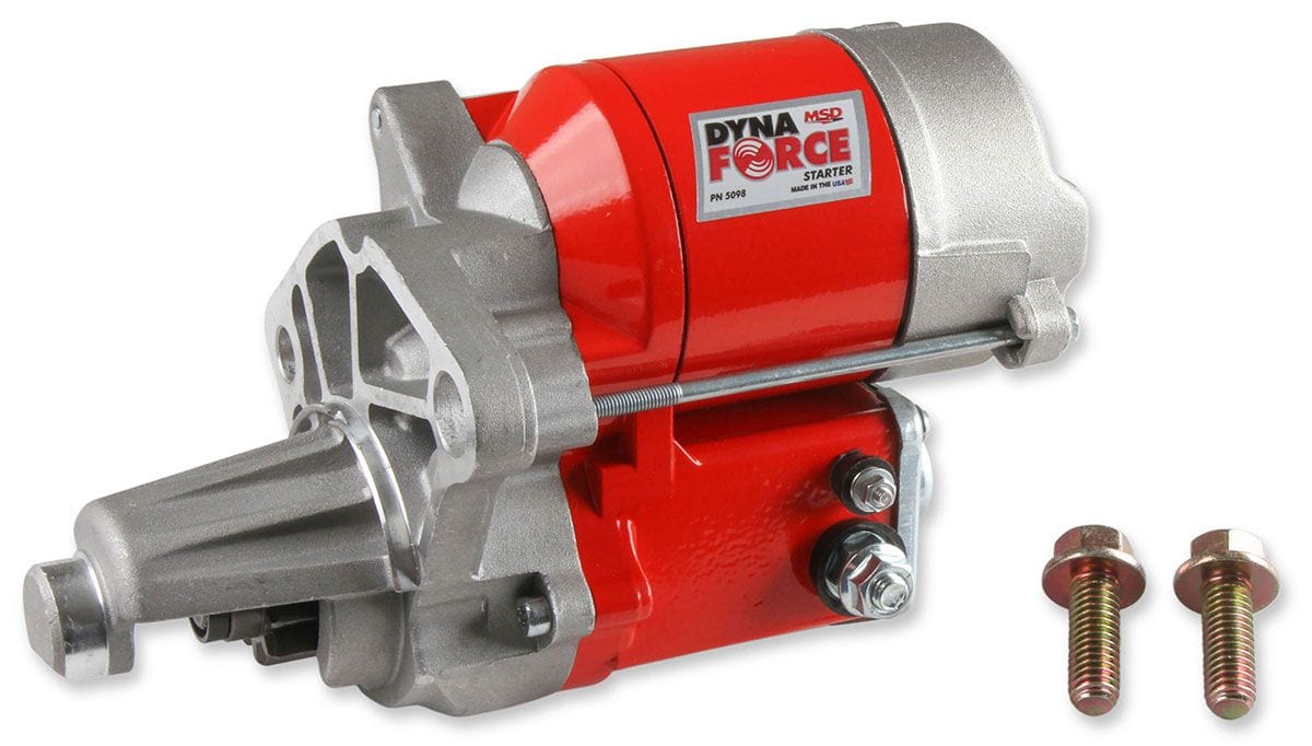 MSD 3hp Mini, Red Powder-coat, Suit Chrysler 273-440 MSD DynaForce Starter Motor MSD5098 SR