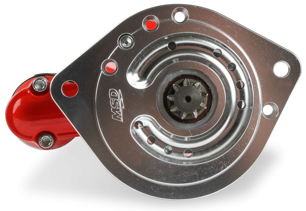 MSD 3hp Mini, Red Powder-coat, Suit Ford 289-351W Auto Transmission MSD DynaForce Starter Motor MSD5090 SR