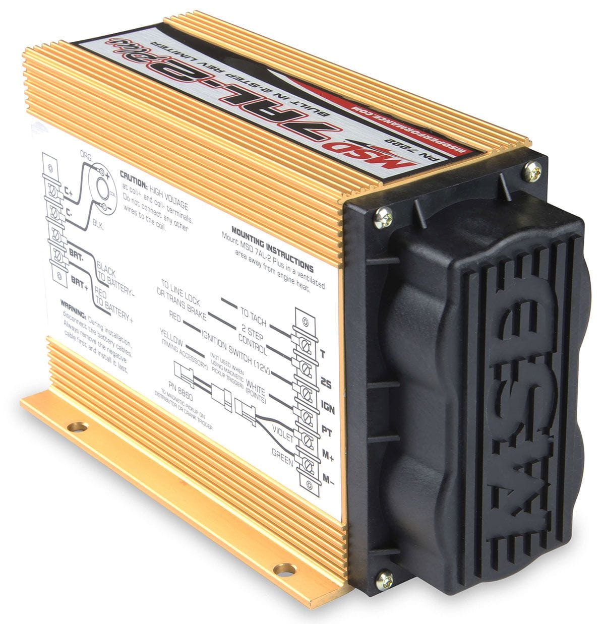 MSD Capacitive Discharge, 2 Step Rev Control, suitable for Racing Applica MSD 7AL-2 Plus Ignition Control MSD7222 SR