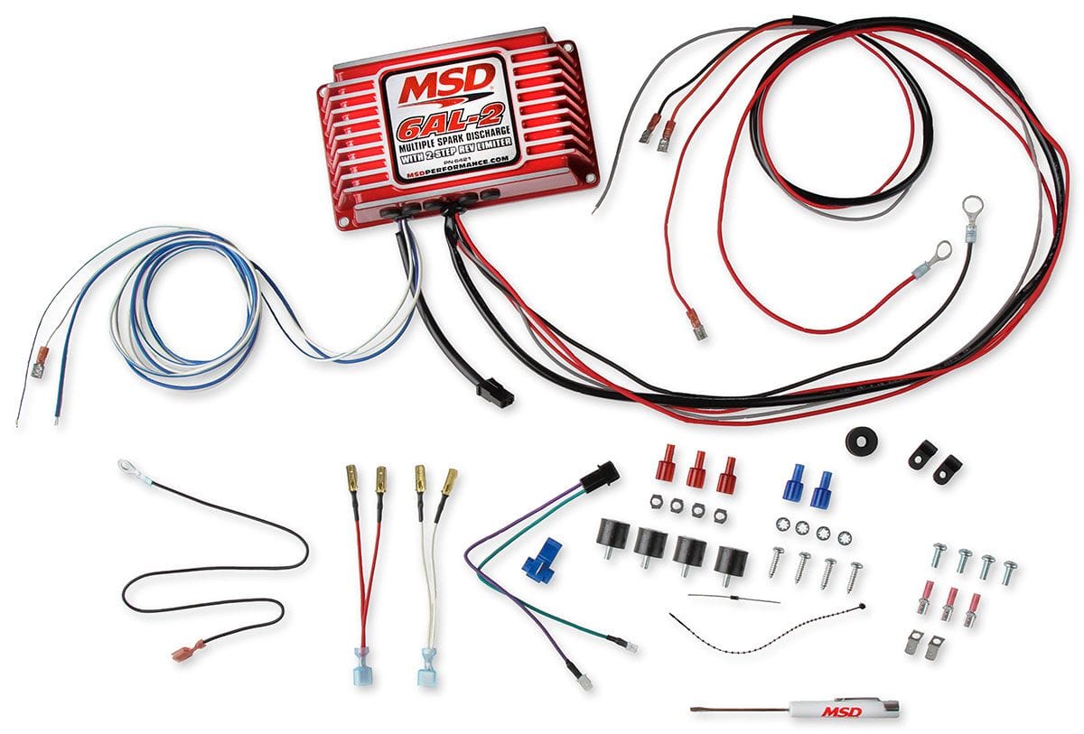 MSD Digital Capacitive Discharge with Rev-Limiter MSD 6AL-2 Ignition Control - Red MSD6421 SR