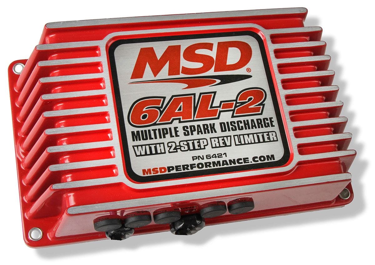 MSD Digital Capacitive Discharge with Rev-Limiter MSD 6AL-2 Ignition Control - Red MSD6421 SR