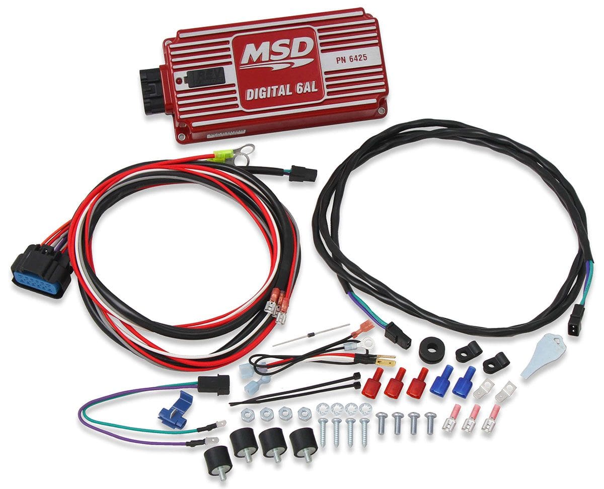 MSD Digital Capacitive Discharge With Rev Limiter MSD 6AL Ignition Control - Red MSD6425 SR