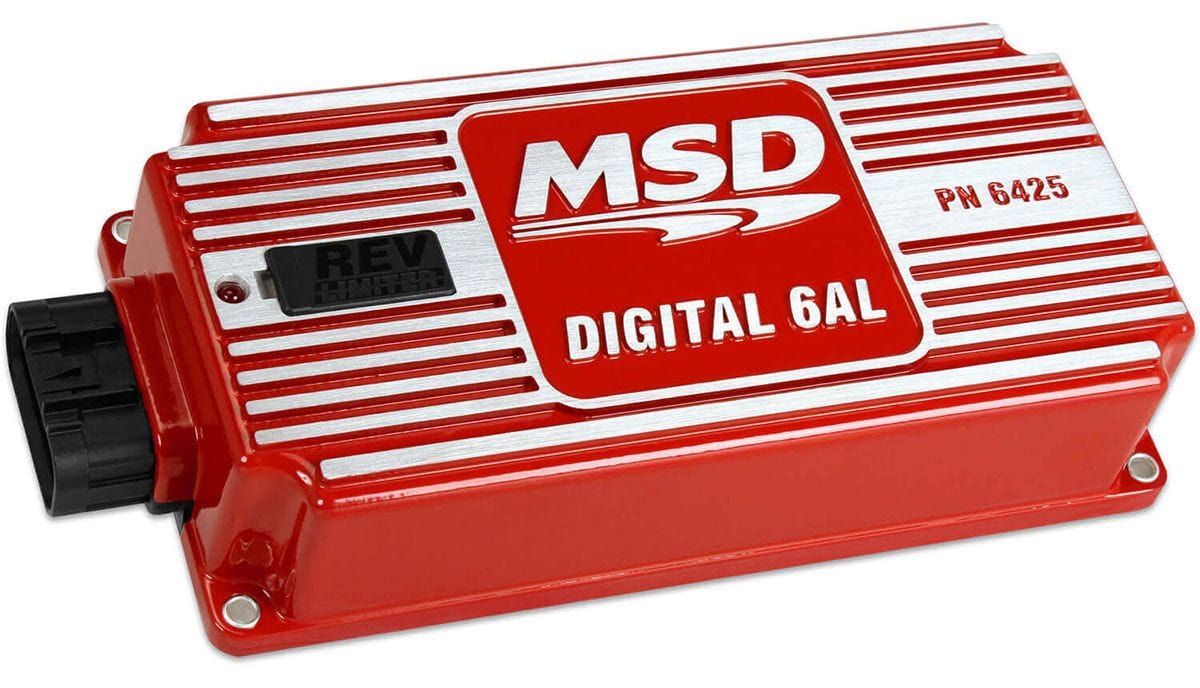 MSD Digital Capacitive Discharge With Rev Limiter MSD 6AL Ignition Control - Red MSD6425 SR