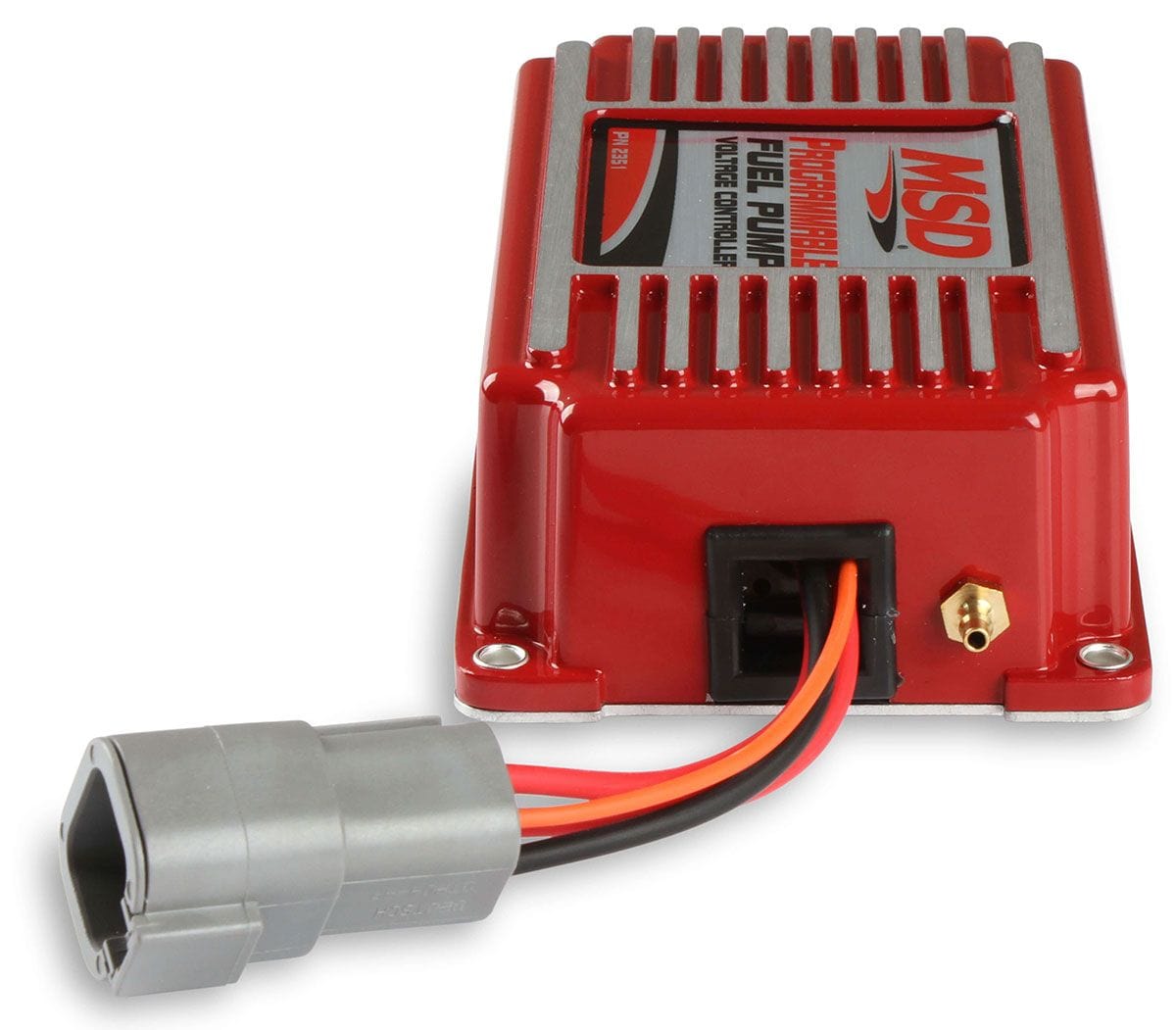 MSD Maintains fuel volume in relation to boost pressure MSD Programmable Fuel Pump Voltage Booster MSD2351 SR