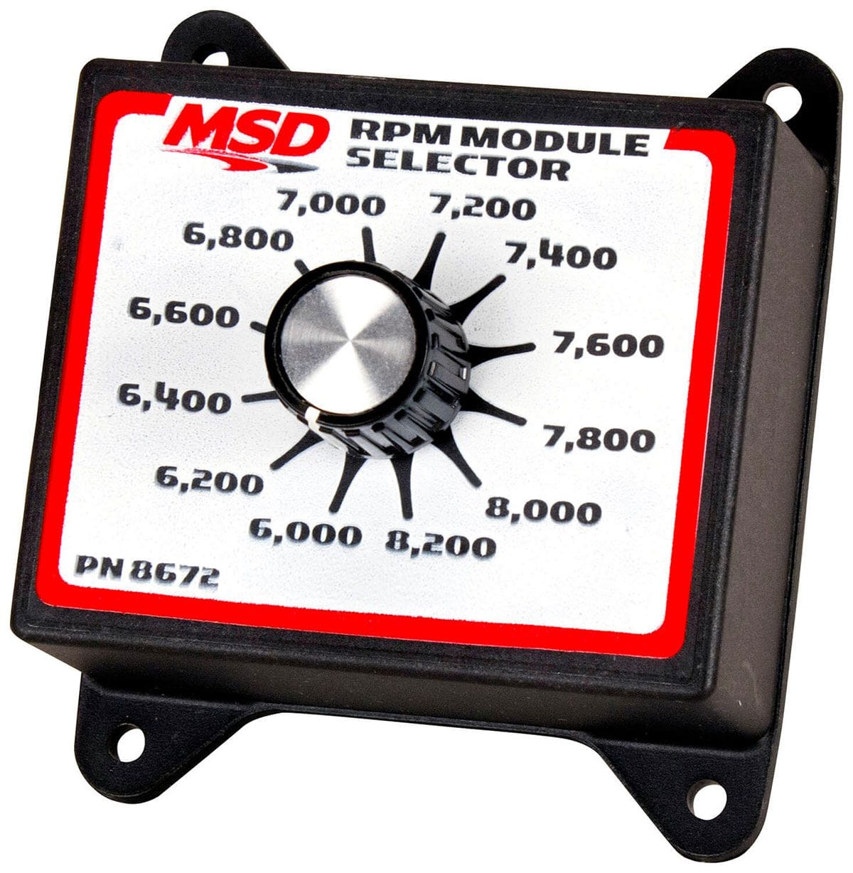 MSD Soft Touch Rev Limiter, 6,000-8,200 rpm, 200 rpm Increments MSD RPM Module Selector MSD8672 SR