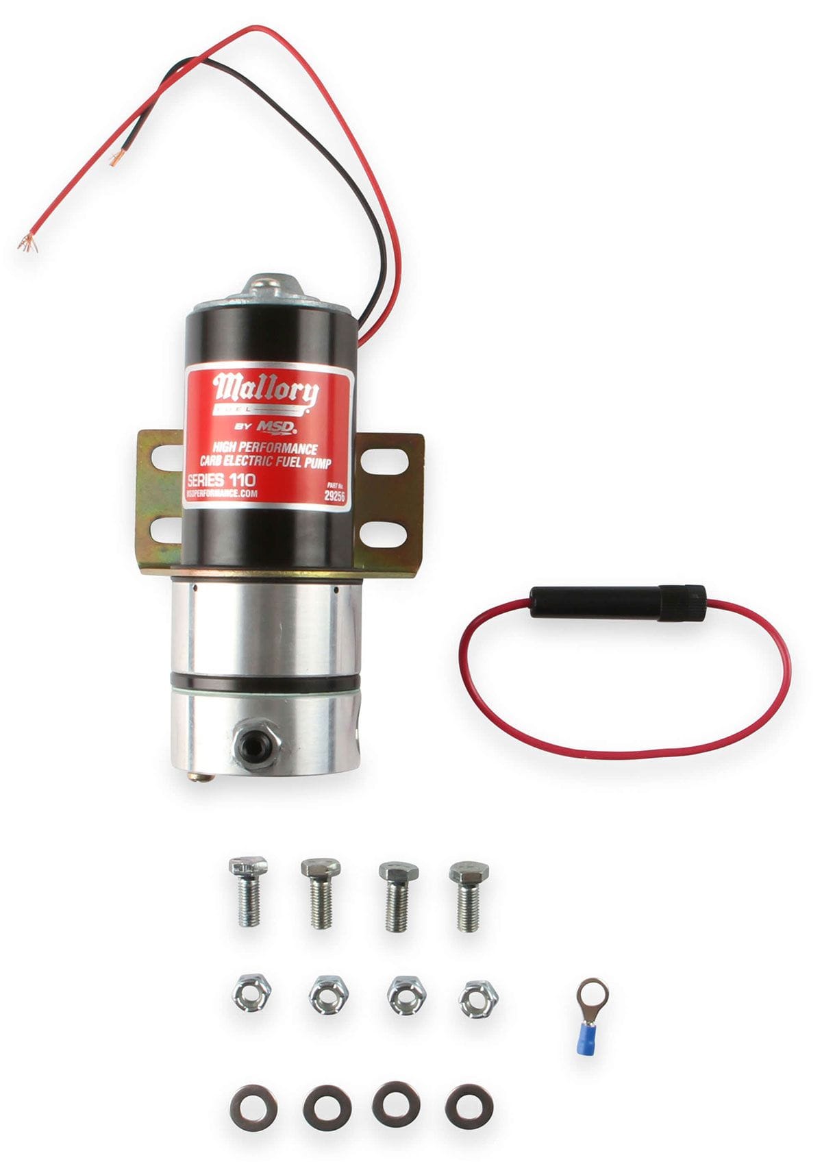 MSD Suit Carburettor Petrol Engines Only With No Regulator MSD Mallory 110 GPH Competition Electric Fuel Pump MSD29256 SR