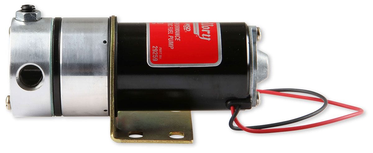 MSD Suit Carburettor Petrol Engines Only With Non-Bypass MSD Mallory 140 GPH Competition Electric Fuel Pump MSD29209 SR