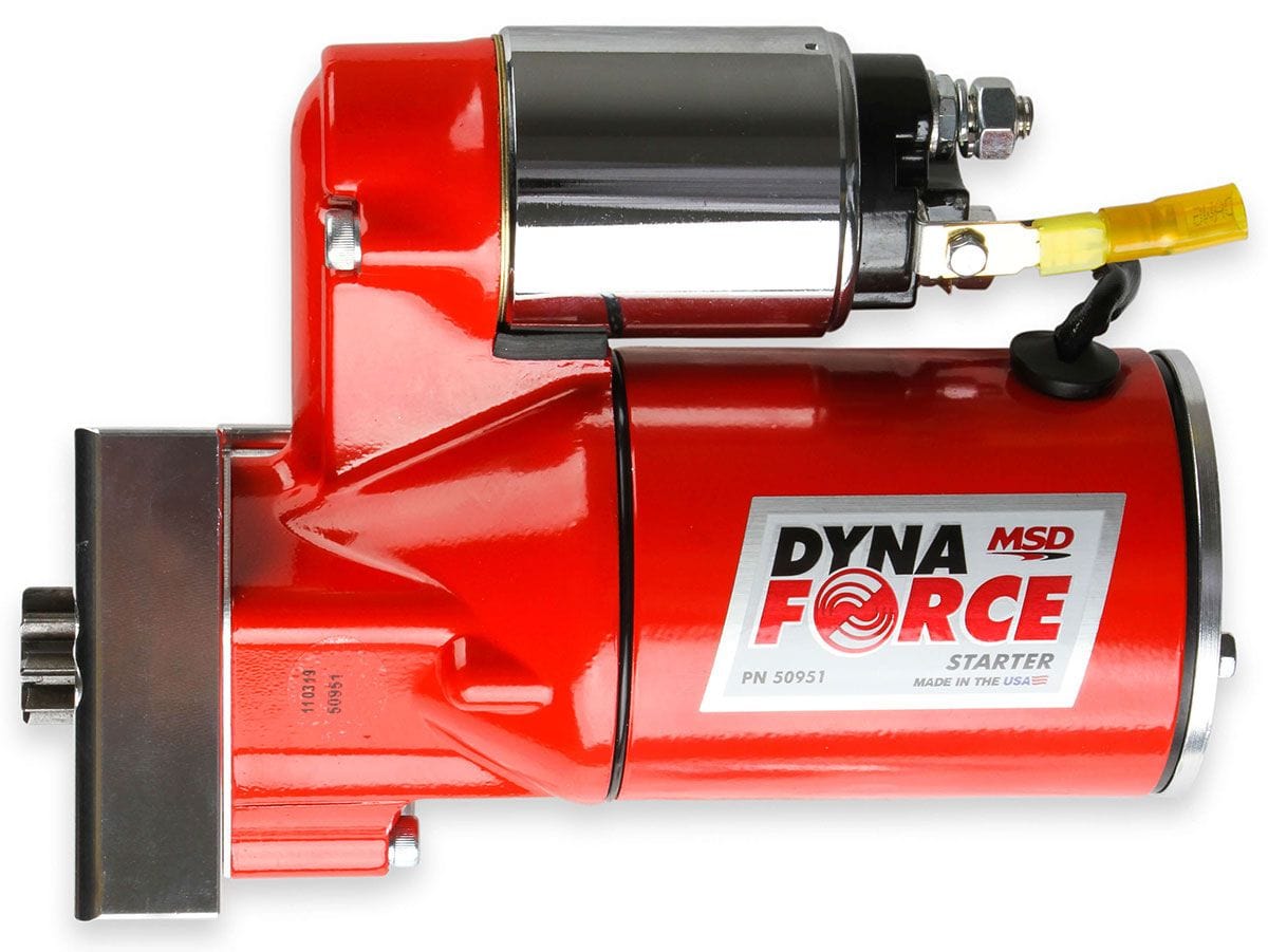 MSD Suit SB & BB Chev 168 Tooth Staggered Mount MSD DynaForce Starter Motor MSD50951 SR