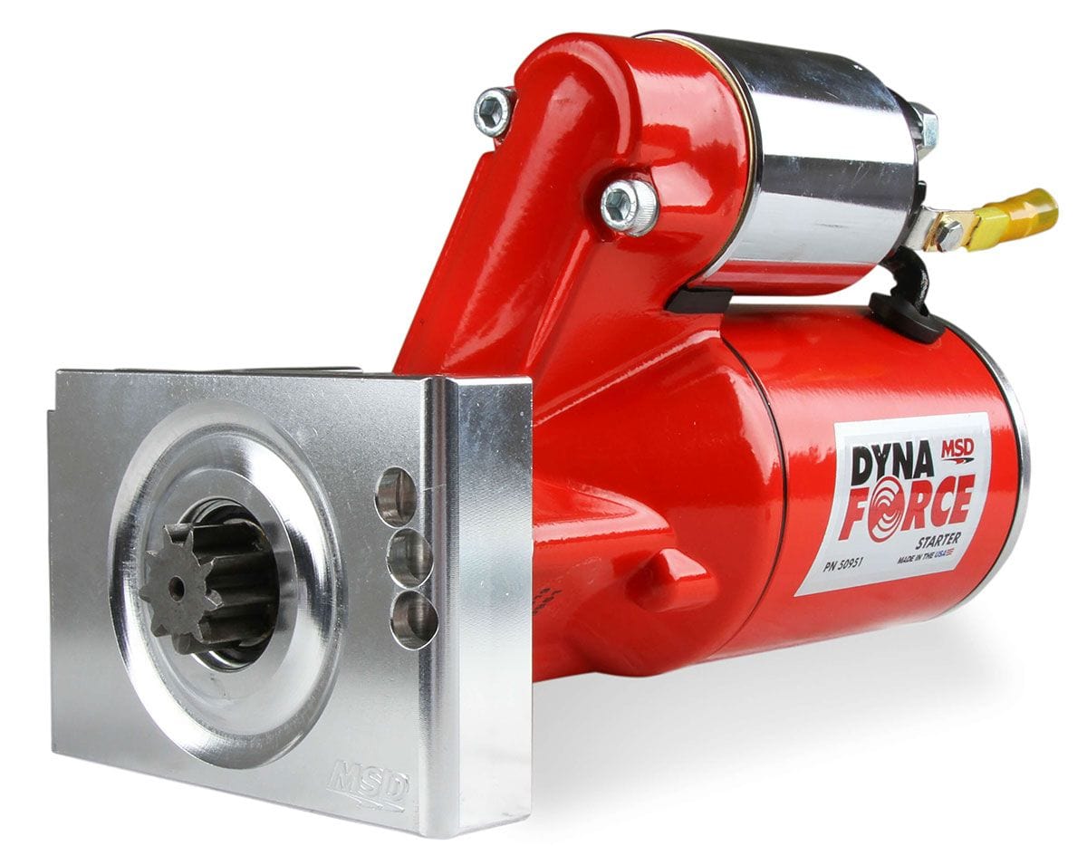 MSD Suit SB & BB Chev 168 Tooth Staggered Mount MSD DynaForce Starter Motor MSD50951 SR
