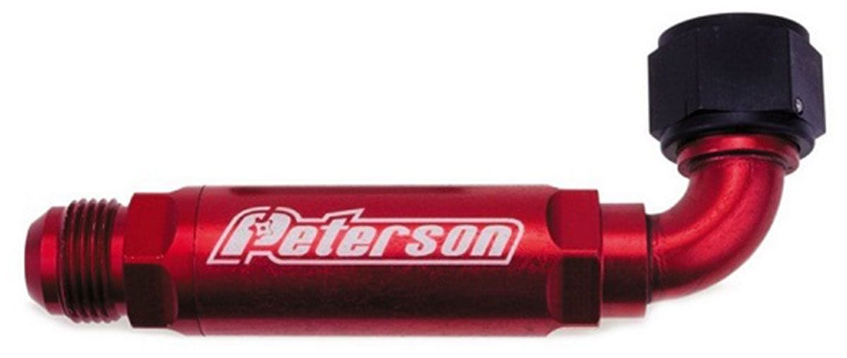 PFS -16 AN Male, Use On Dry Sump Peterson Fluid Systems Dry Sump 90° Inline Scavenge Filters PFS09-0409 SR