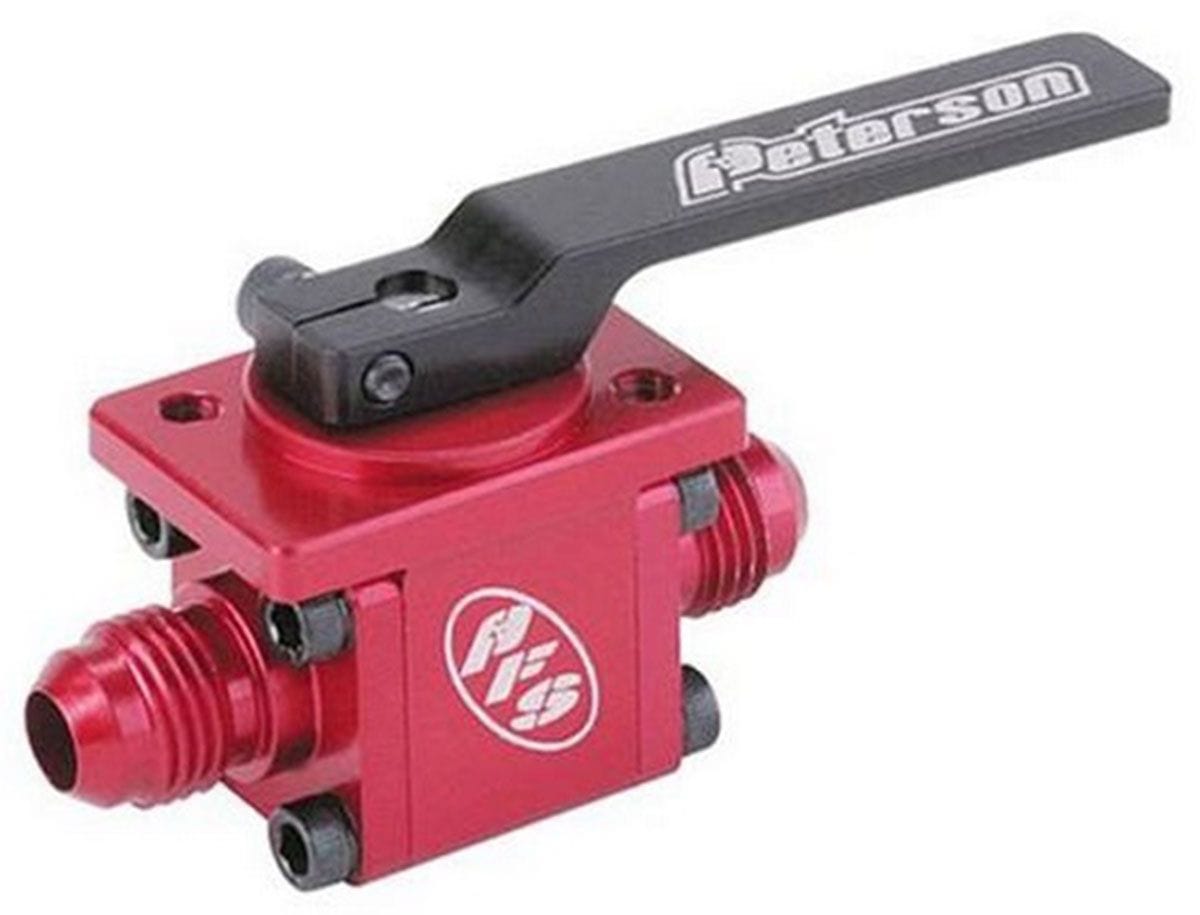 PFS -6 AN To -6 AN Male Peterson Fluid Systems Panel Mount Inline Ball Valve PFS09-0910 SR