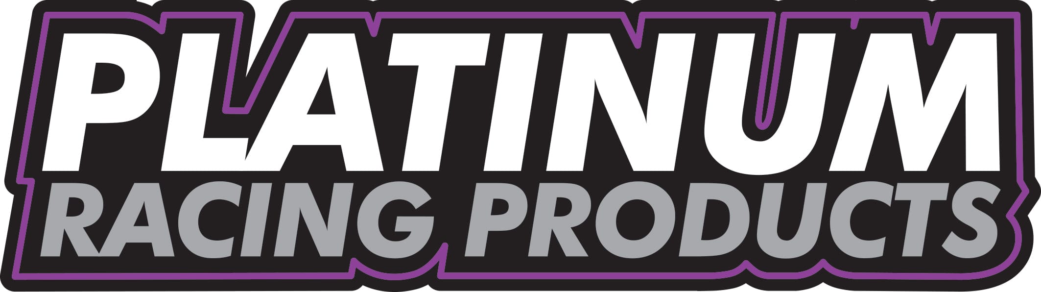 Platinum Racing Products Merchandise 180x67MM PRP Sticker (Black and Purple) SR