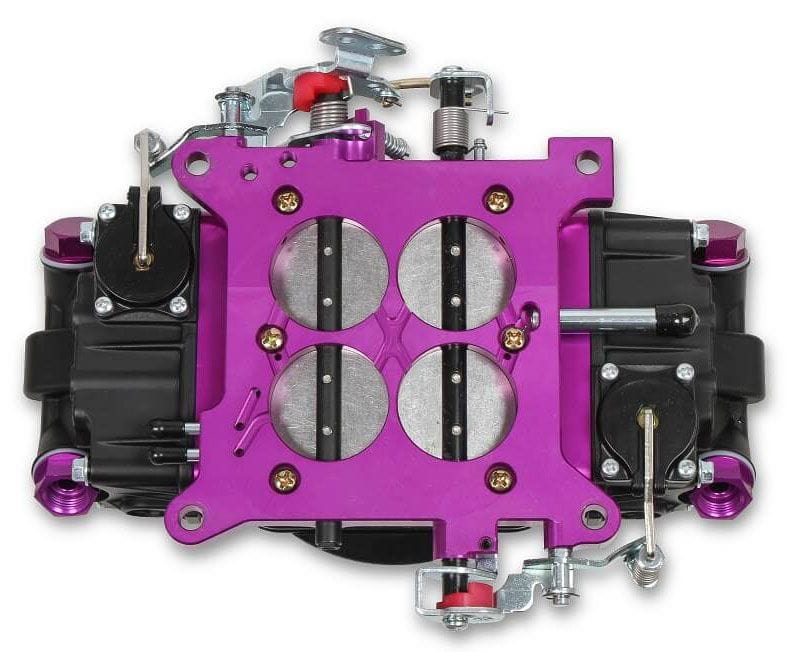 QUICKFUEL Mechanical Secondaries, No Choke, 4150 Series, Black Coated Finish Holley 750 CFM Brawler Race Carburettor Q-BR-67302 SR