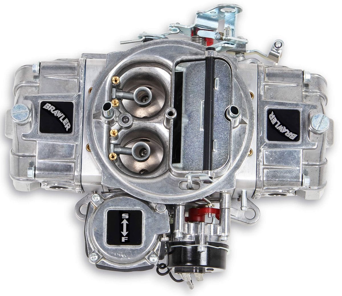 QUICKFUEL Vacuum Secondaries, Electric Choke, 4150 Series Holley 670 CFM Brawler Diecast Carburettor Q-BR-67256 SR