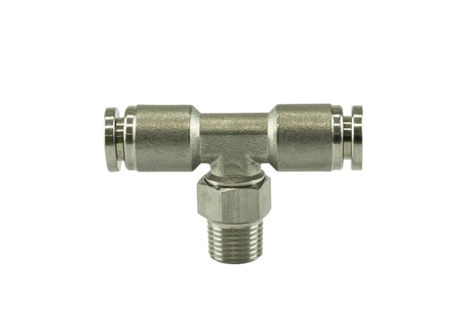 Turbosmart Turbosmart 1/8" NPT Tee Pushloc Fitting - SS - 1/4" Turbosmart 1/8" NPT Tee Pushloc Fitting - SS - 1/4" SR