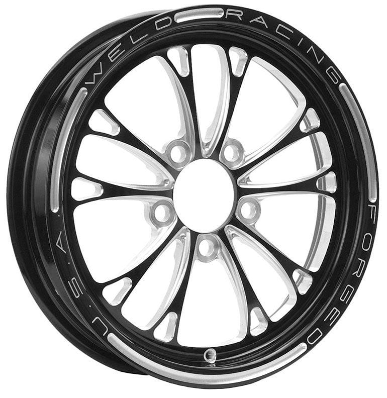 WELD 15" x 3.5" 2.25 B/S Suit 5 x 4.5" B/C Weld Racing V-Series Drag Front Runner 1-Piece - Black WE84B-15202 SR