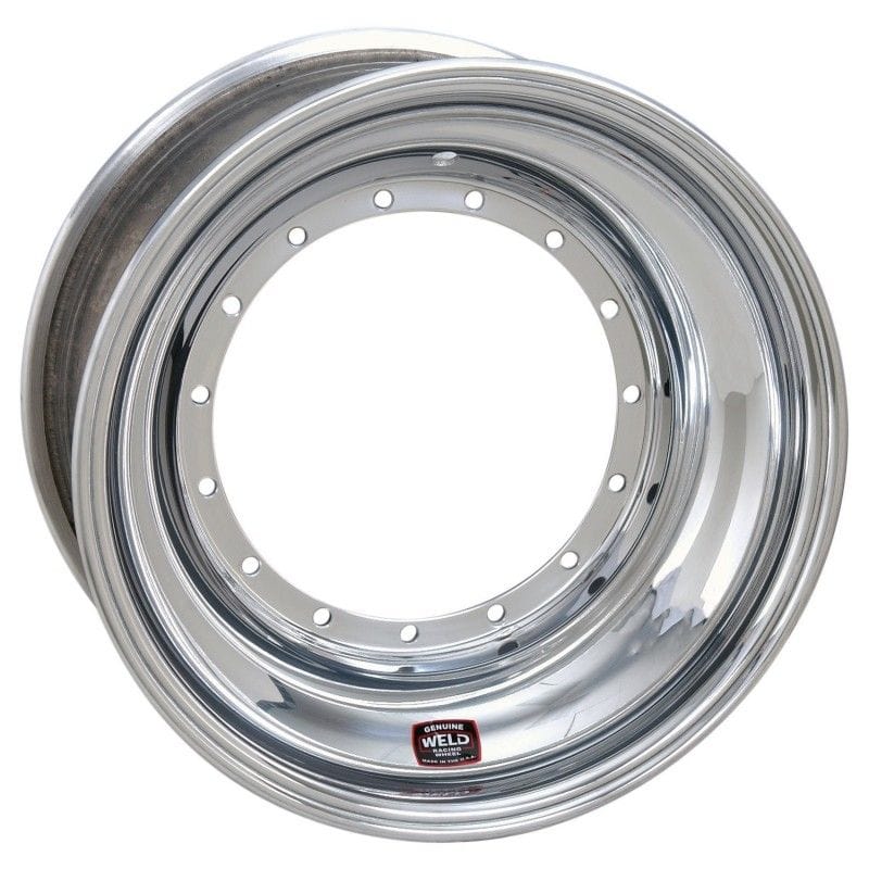 WELD 15" x 8" 4" B/S Suit 5 x 9.750" B/C, Outer Bead-Loc With 6-Hole Cover Weld Racing Sprint Direct Mount Wheel - Black WE860B-50854-6 SR