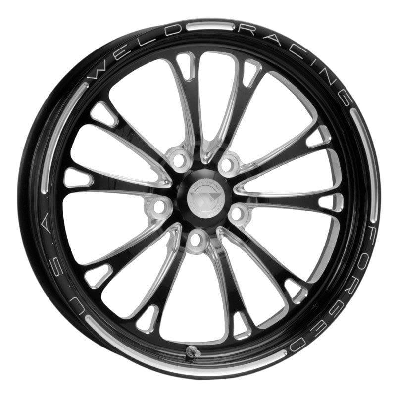 WELD 17" x 4.5" 2.25 B/S Suit 5 x 4.75" B/C Weld Racing V-Series Drag Front Runner 1-Piece - Black WE784B-1704274 SR