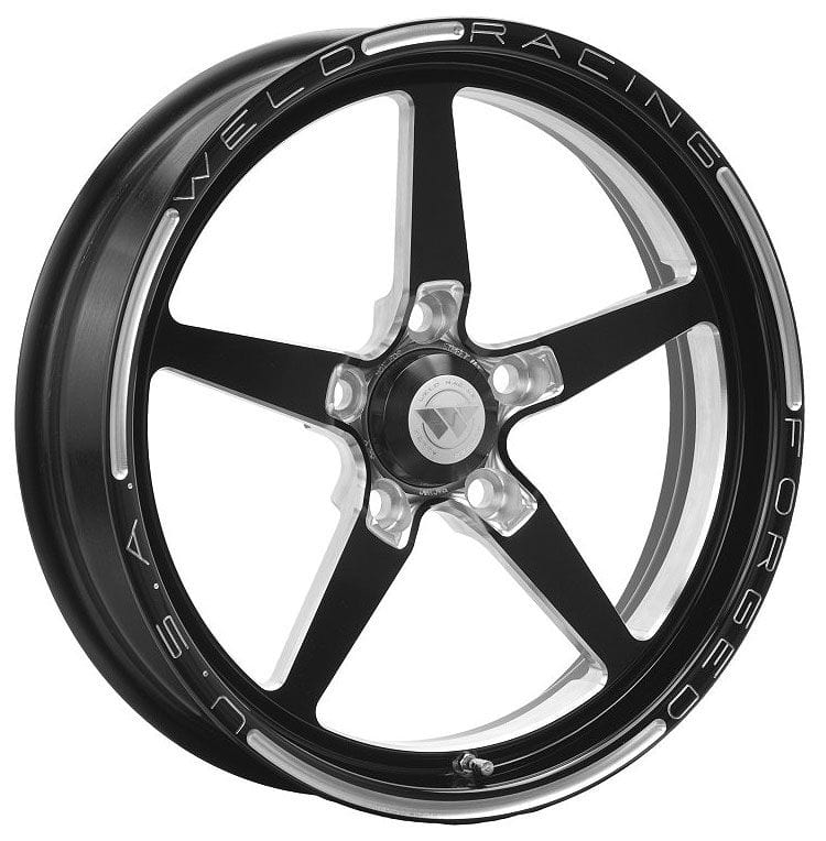 WELD 5 x 4.75" Bolt Circle with 2.25" Backspace Weld Racing AlumaStar 2.0 1-Piece 17 x 4.5" Wheel - Black Finish WE88B-1704274 SR