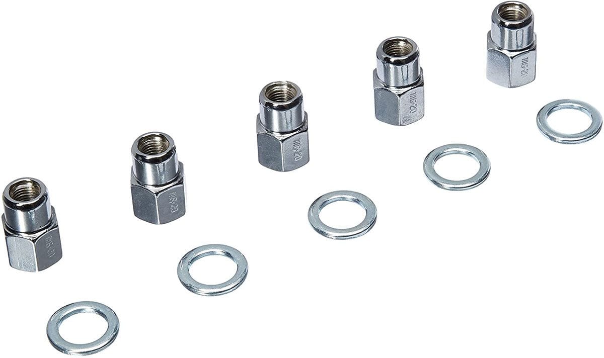 WELD Suit Alumastar, Magnum Drag Wheels (5 Pack) Weld Racing Open End Wheel Nut and Washer 7/16" WE601-1454 SR