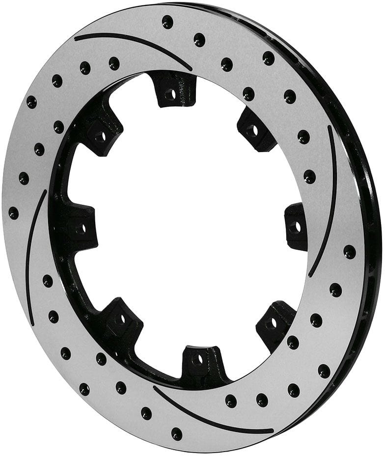 WILWOOD 11.75" Dia, 0.81" Width, .325" Hole Type, 8 x 7.00" Bolt Circle, 6.38 Wilwood 8 Bolt SRP Drilled & Slotted Performance Rotor (R/H) 32 Vanes Black WB160-7101-B SR